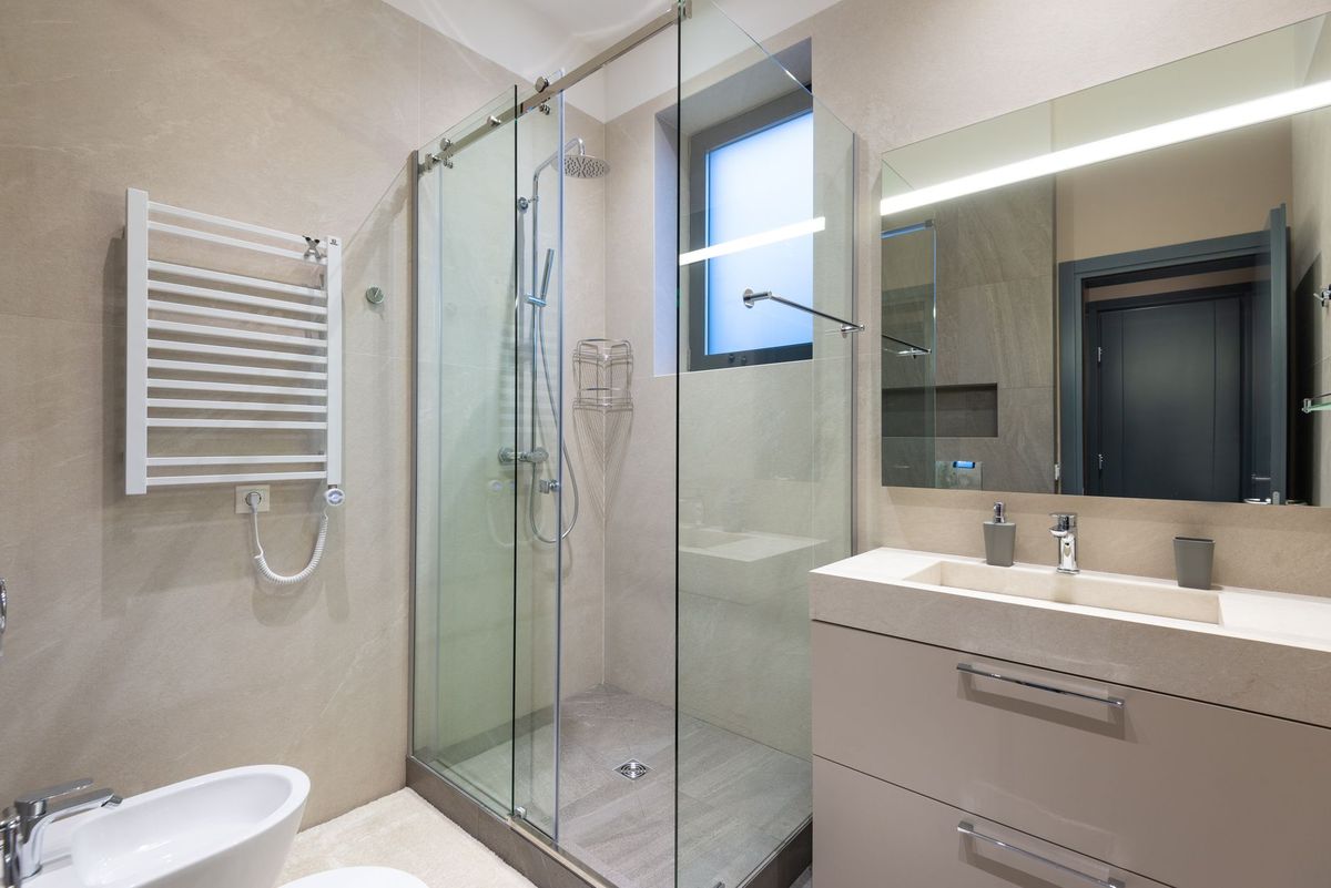 Badkamer met inloopdouche